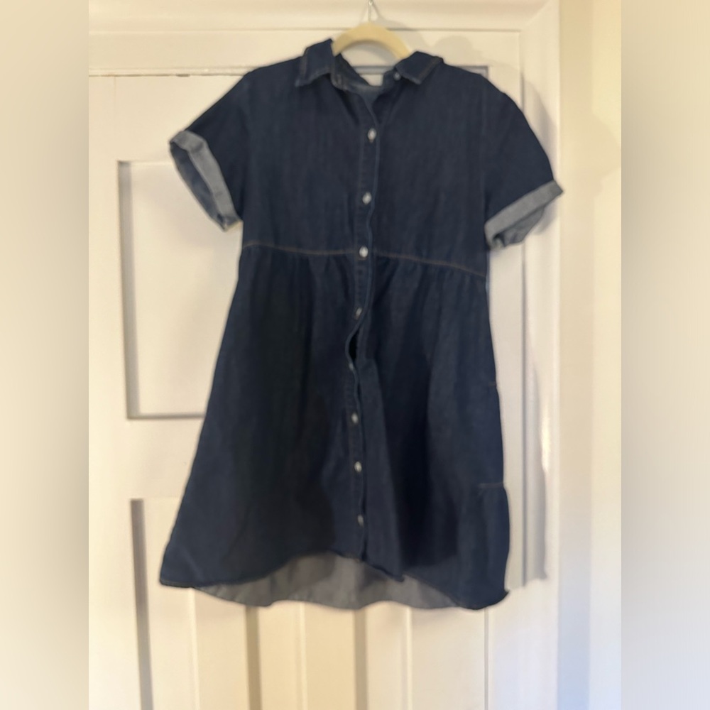 Denim Button-Up Dress